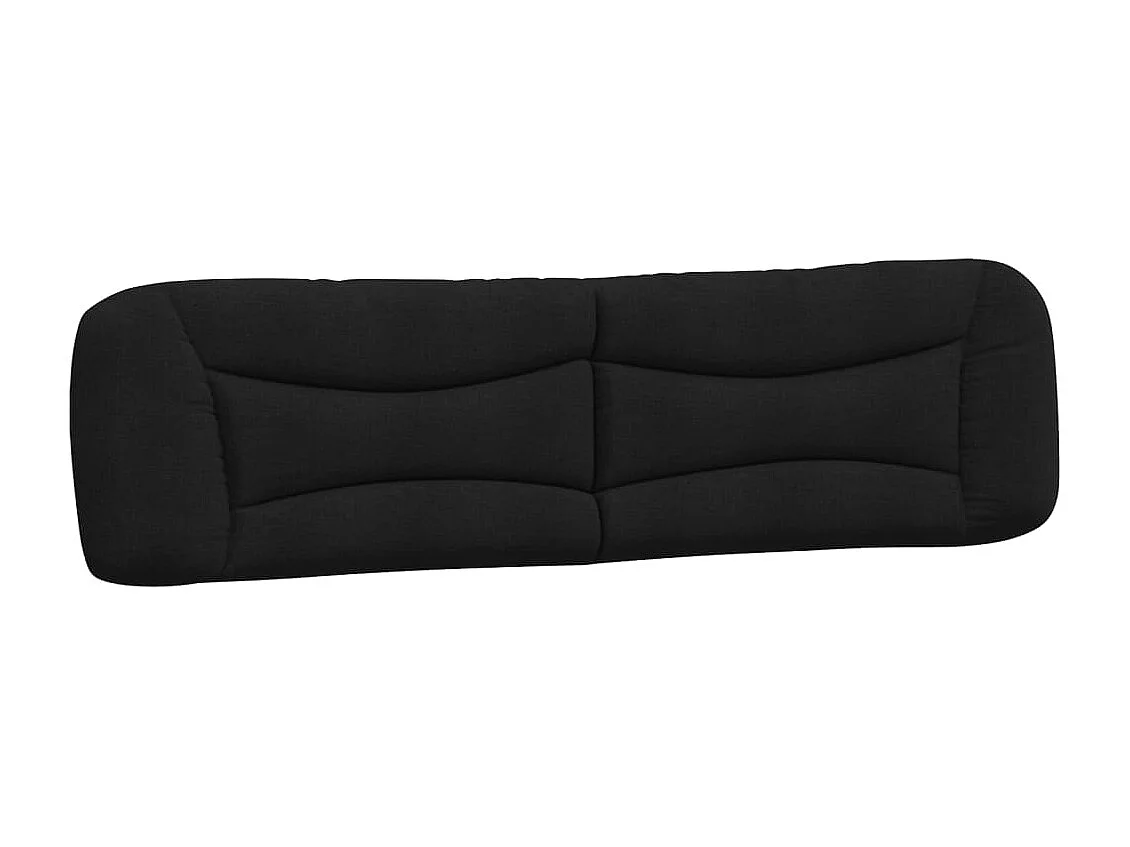 Bedframe met LED zonder matras "Hvar" 200x200 cm stof zwart
