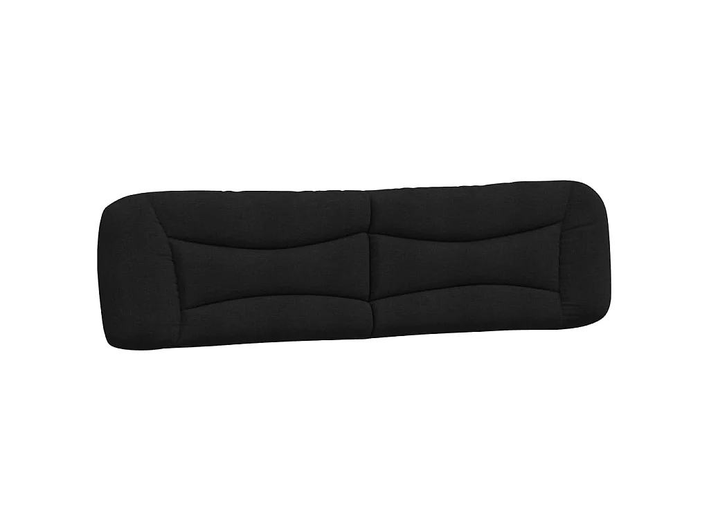 Bedframe met LED zonder matras "Hvar" 200x200 cm stof zwart