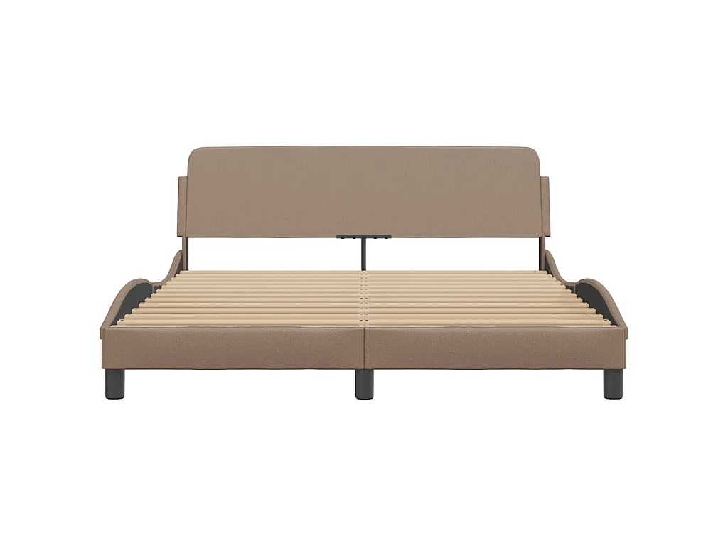 Cadre de lit Dover cappuccino 160x200 cm similicuir