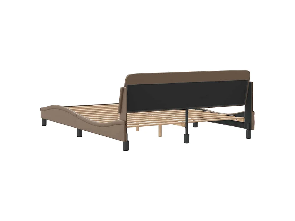 Cadre de lit Dover cappuccino 160x200 cm similicuir