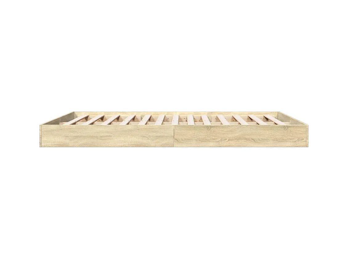 Bettgestell ohne Matratze Sonoma-Eiche 160x200 cm Holzwerkstoff
