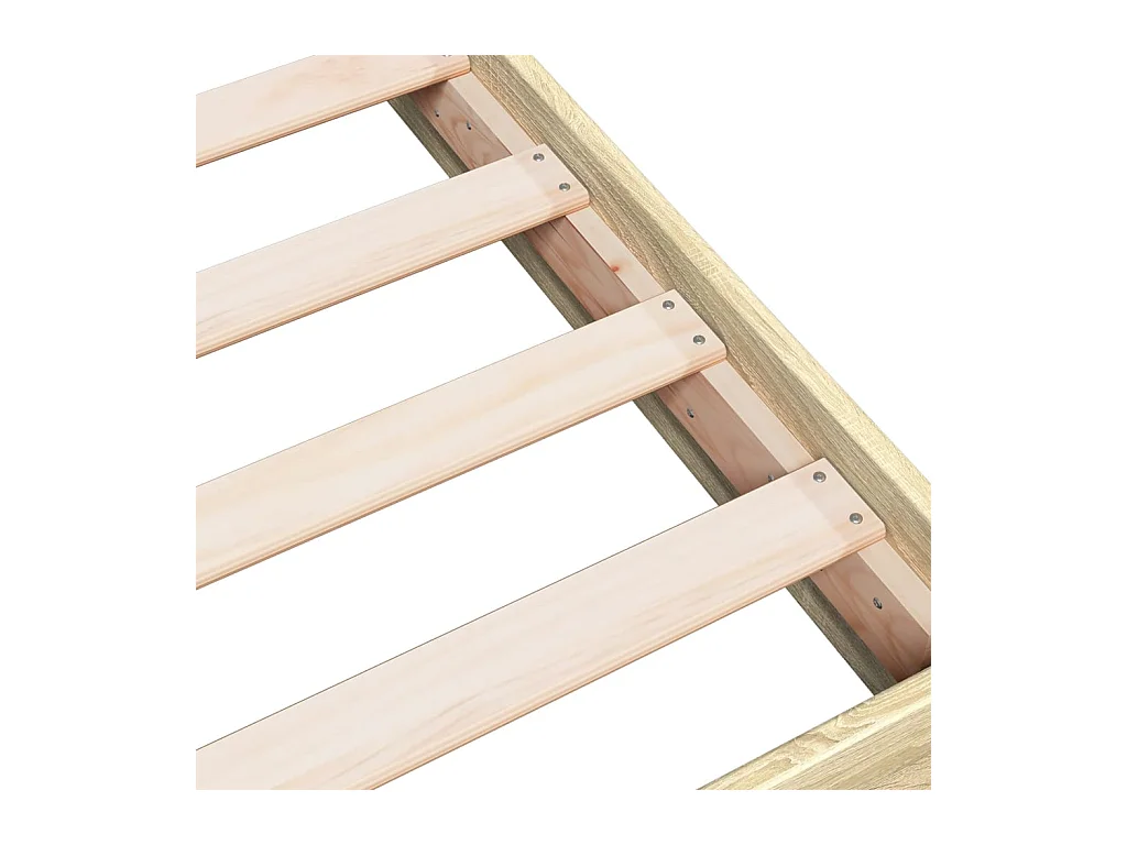 Bettgestell ohne Matratze Sonoma-Eiche 160x200 cm Holzwerkstoff