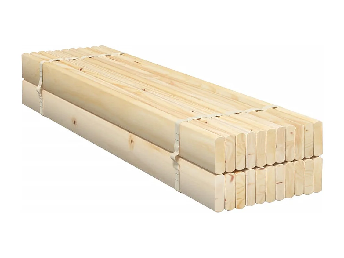 Lattes de lit 90x200 cm bois de pin massif