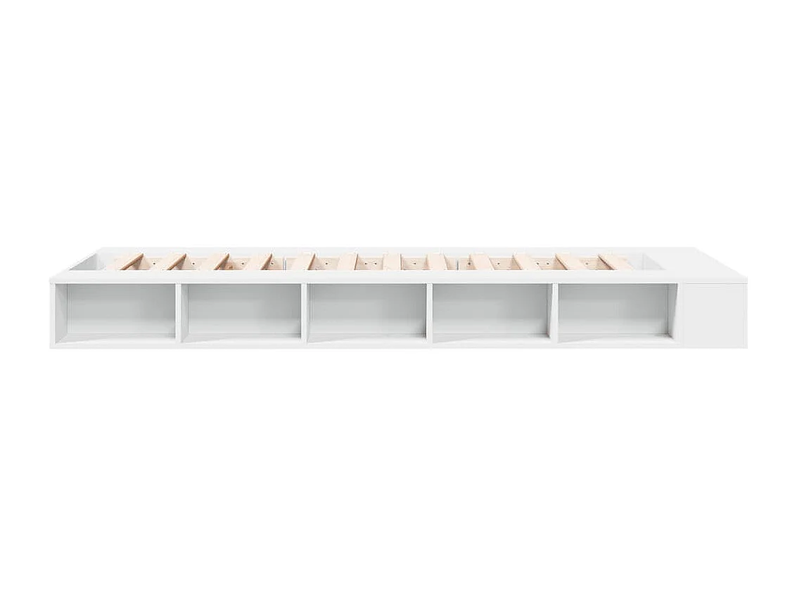 Bettgestell Weiß 100x200 cm Holzwerkstoff