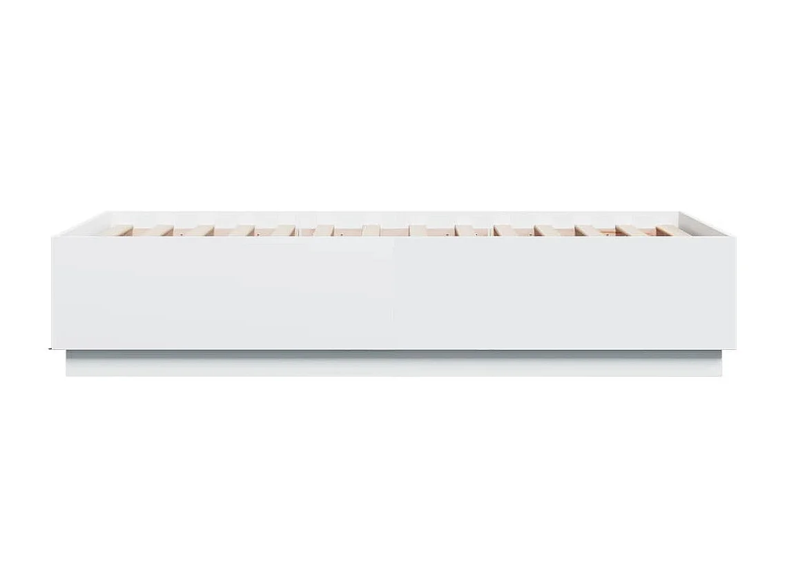 Cadre de lit sans matelas blanc 90x190 cm