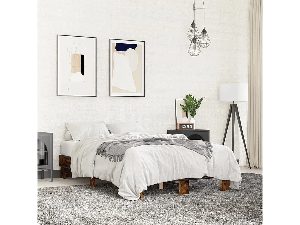 Giroletto Rovere Fumo 140x190 cm in Legno Multistrato Metallo