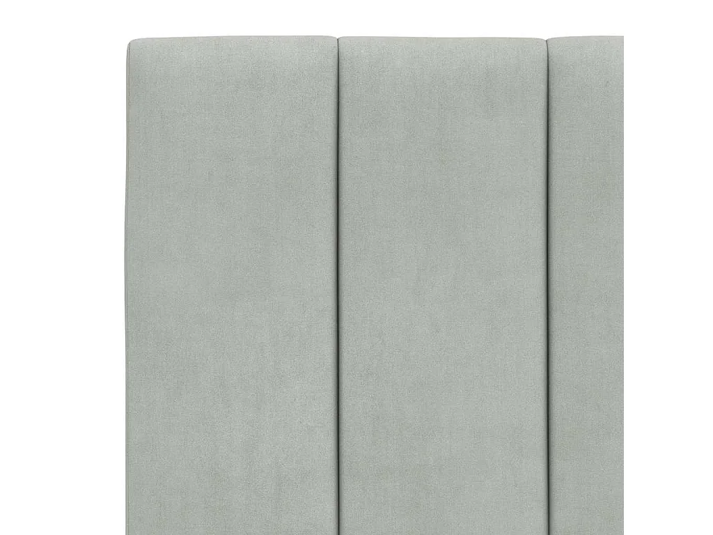 Bedframe zonder matras "Hanko" 90x200 cm fluweel lichtgrijs