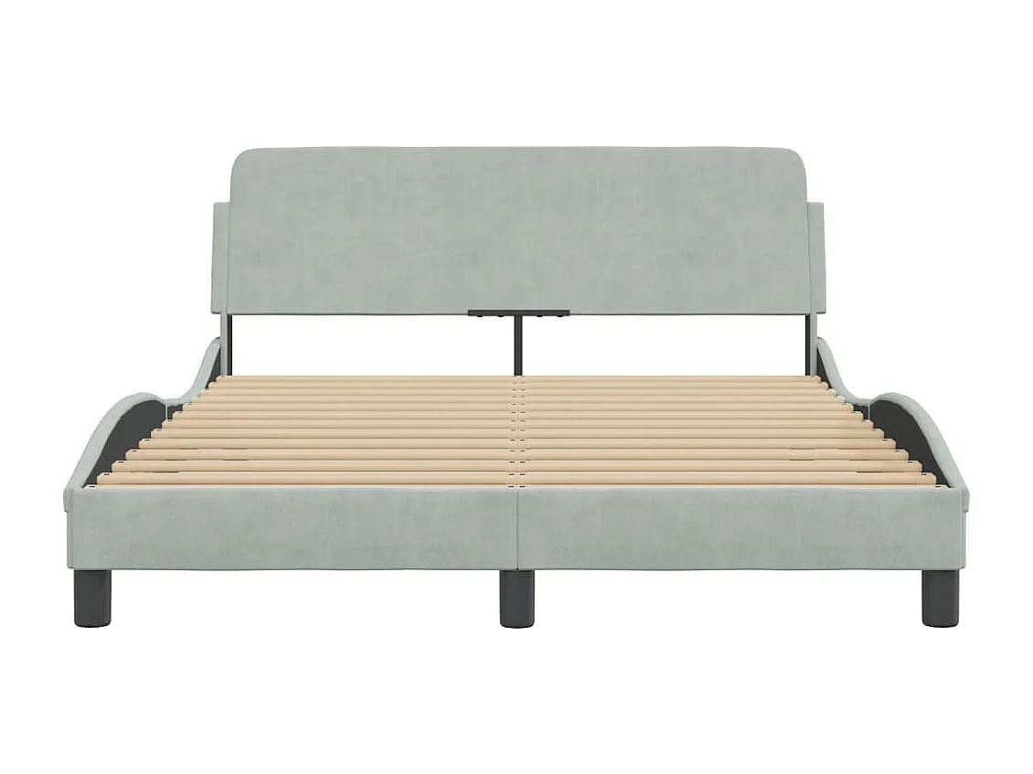 Giroletto Dover Grigio Chiaro 140x200 cm Velluto