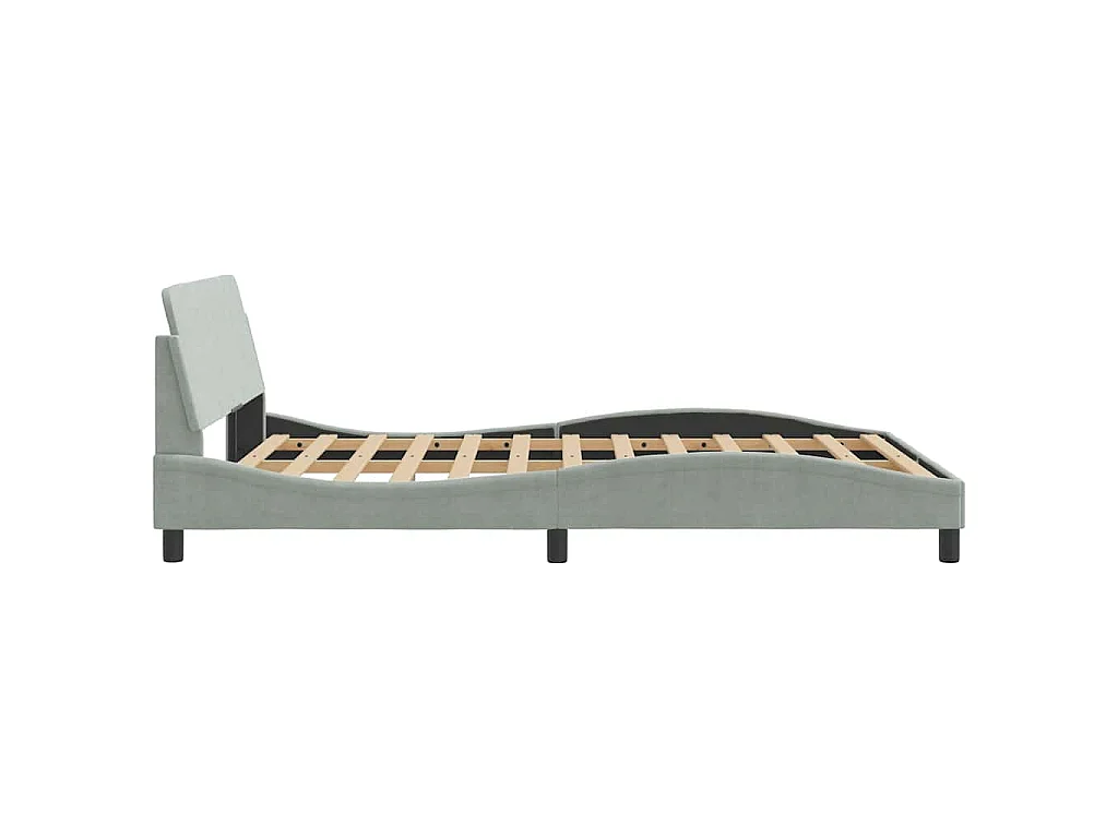 Giroletto Dover Grigio Chiaro 140x200 cm Velluto