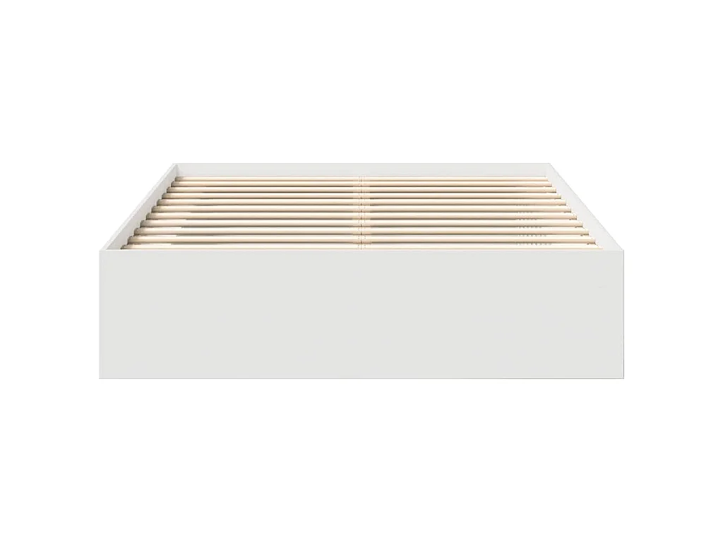 Cadre de lit sans matelas blanc 120x190 cm