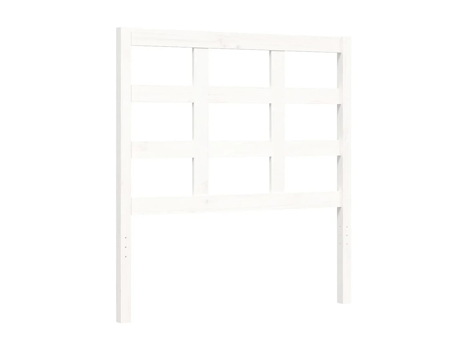 Massivholzbett ohne Matratze Weiß Kiefernholz