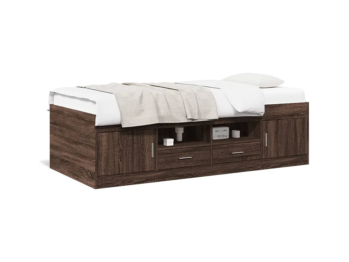 Divano Letto con Cassetti senza Materasso 100x200 cm