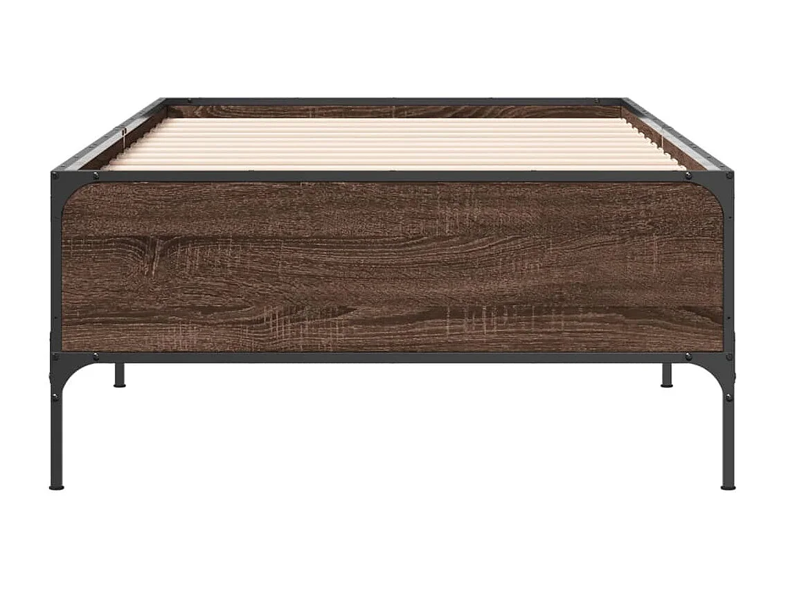 Cadre de lit sans matelas chêne marron 90x200 cm