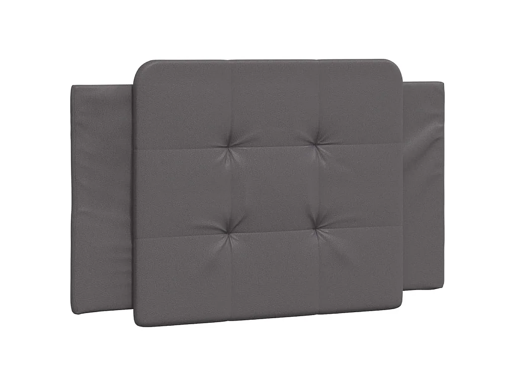 Bedframe zonder matras "Zadar" kunstleer grijs 90x190 cm