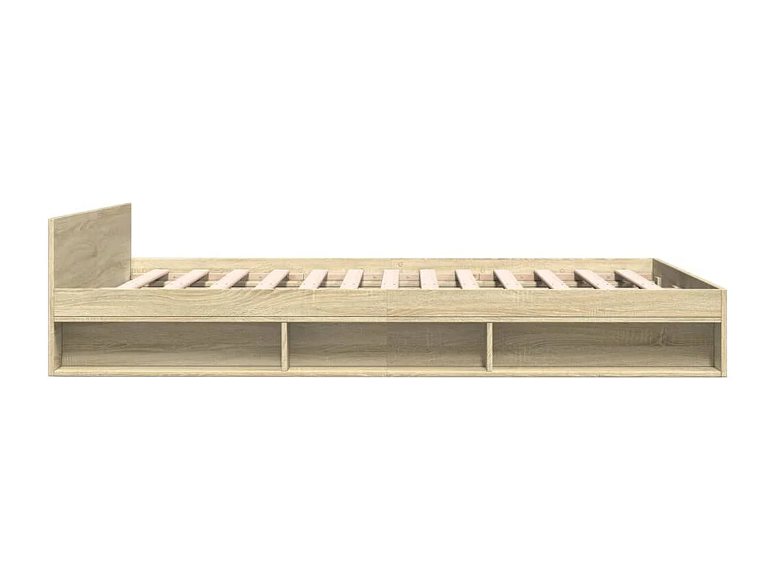 Bettgestell mit Schubladen Sonoma-Eiche 140x190cm Holzwerkstoff