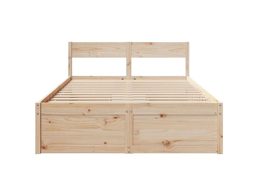 Bedframe zonder matras massief grenenhout 120x190 cm