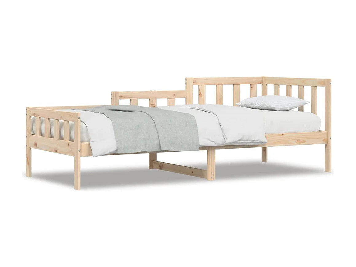 Lit de jour sans matelas 80x200 cm bois de pin massif