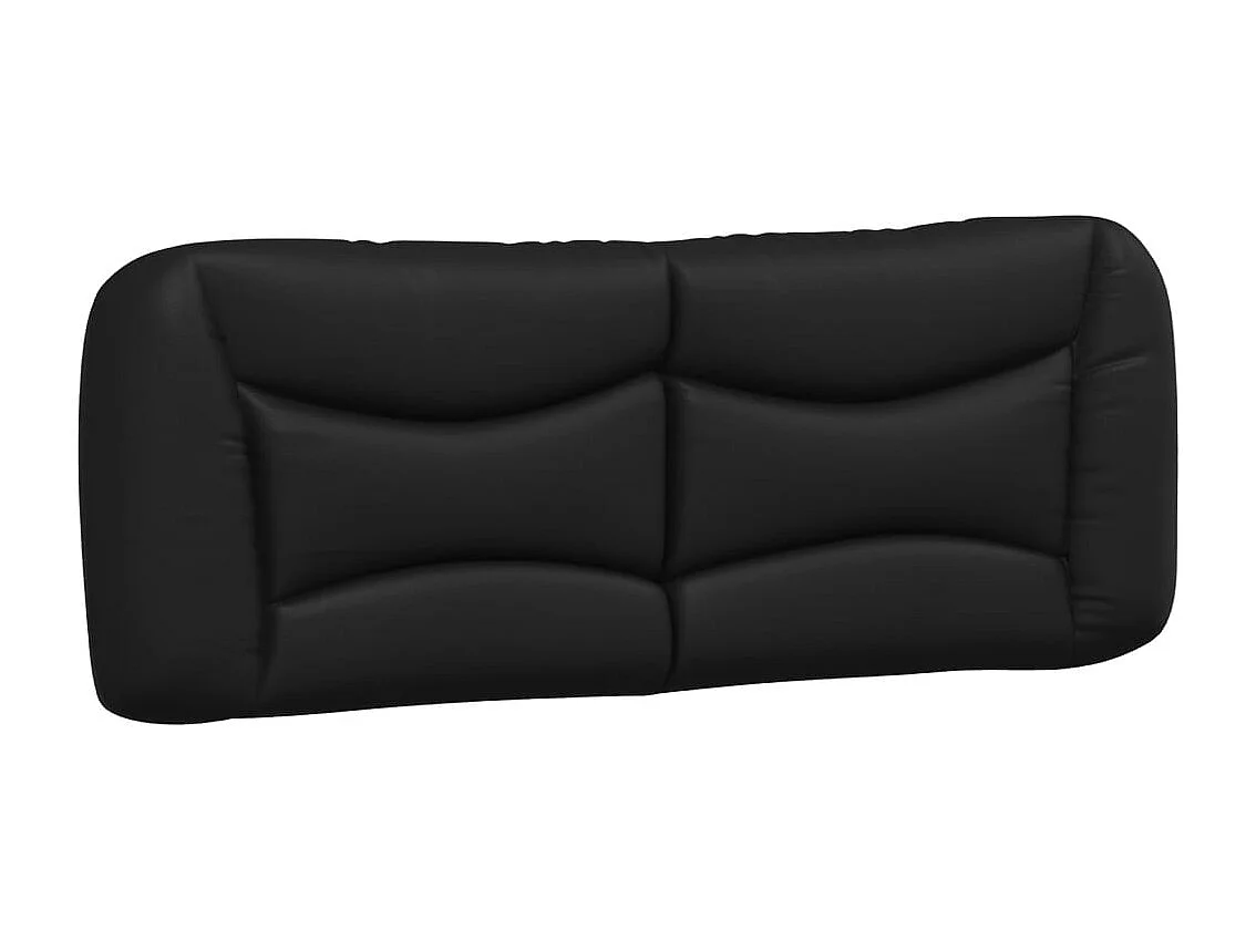 Cadre de lit avec LED sans matelas Hvar noir et blanc 120x200 cm
