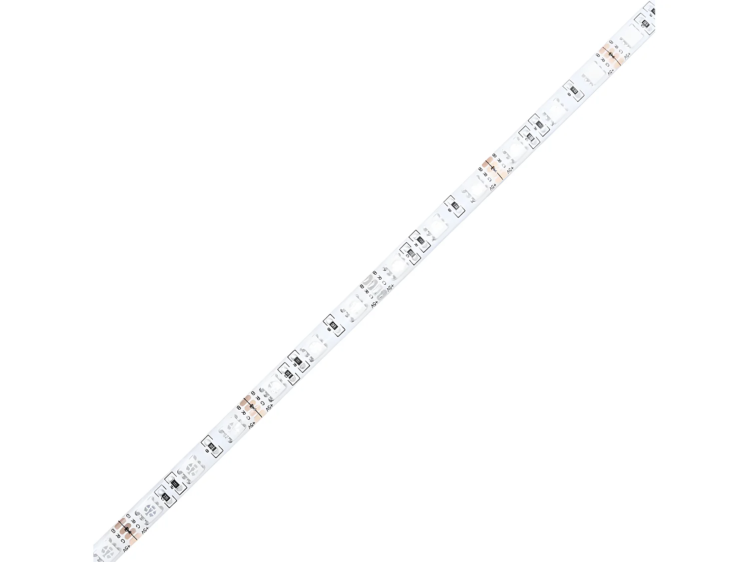 Cadre de lit avec LED sans matelas blanc 100x200 cm