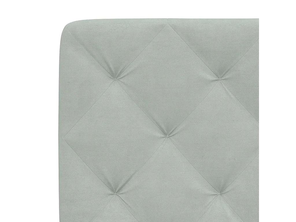 Bedframe zonder matras 120x200 cm fluweel lichtgrijs