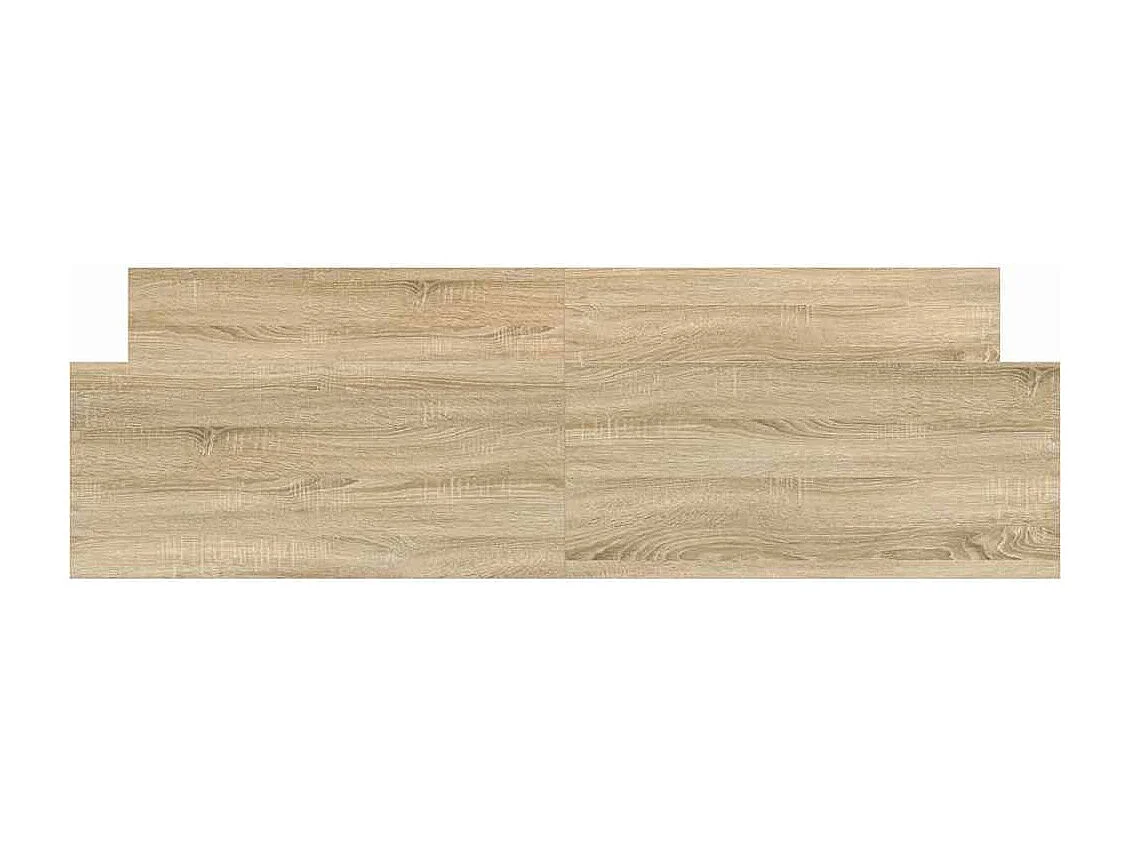 Cadre de lit sans matelas chêne sonoma 200x200 cm