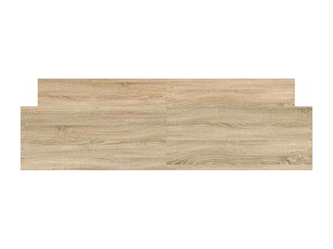 Giroletto con Testiera e Pediera Rovere Sonoma 200x200 cm