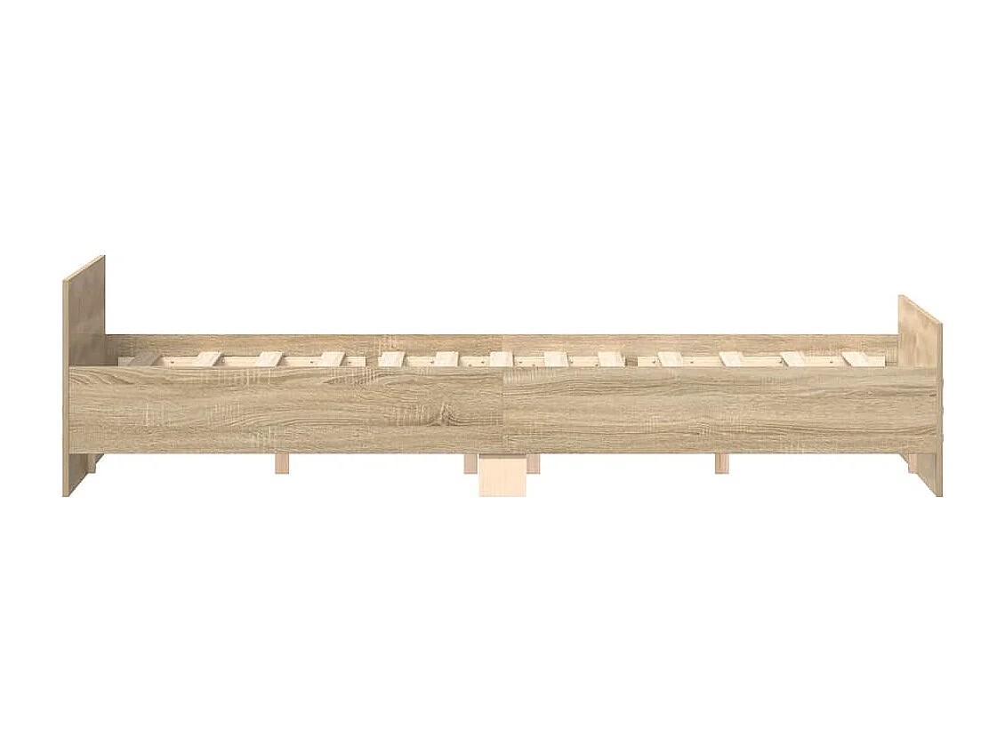Giroletto con Testiera e Pediera Rovere Sonoma 200x200 cm