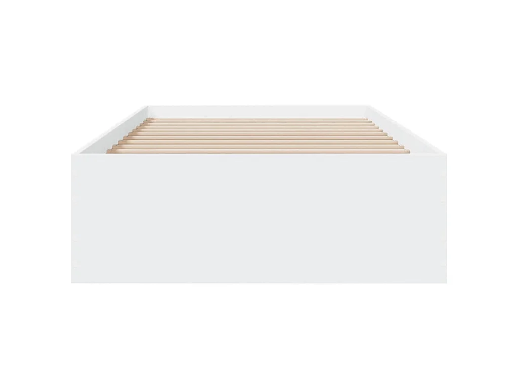 Bedframe met lades bewerkt hout wit 100x200 cm