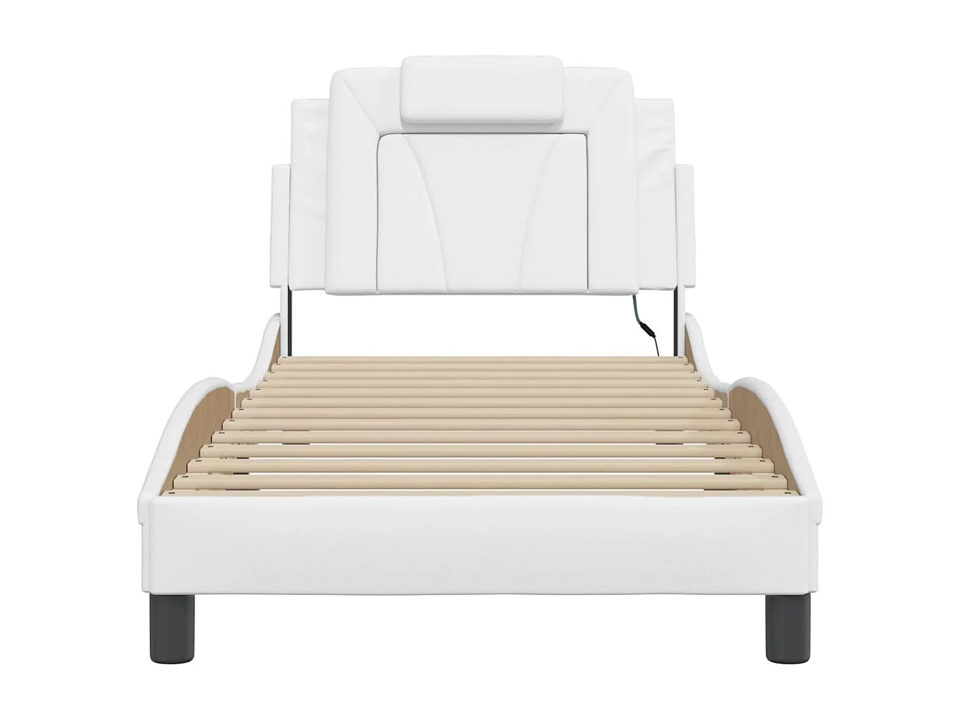 Bedframe "Viana" met LED zonder matras wit 90x190 cm