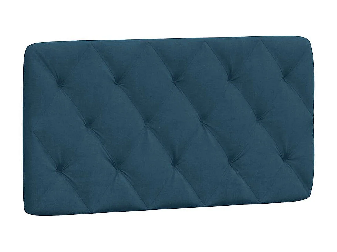 Cadre de lit avec LED sans matelas bleu 100x200 cm velours