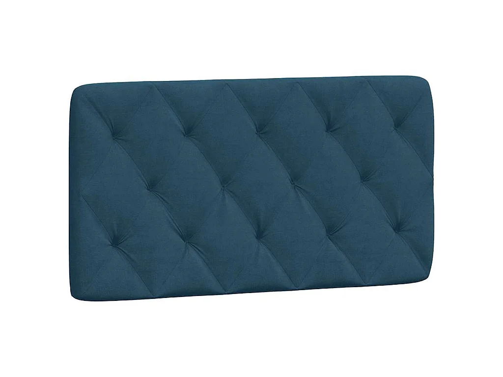 Bedframe met LED zonder matras fluweel blauw 100x200 cm