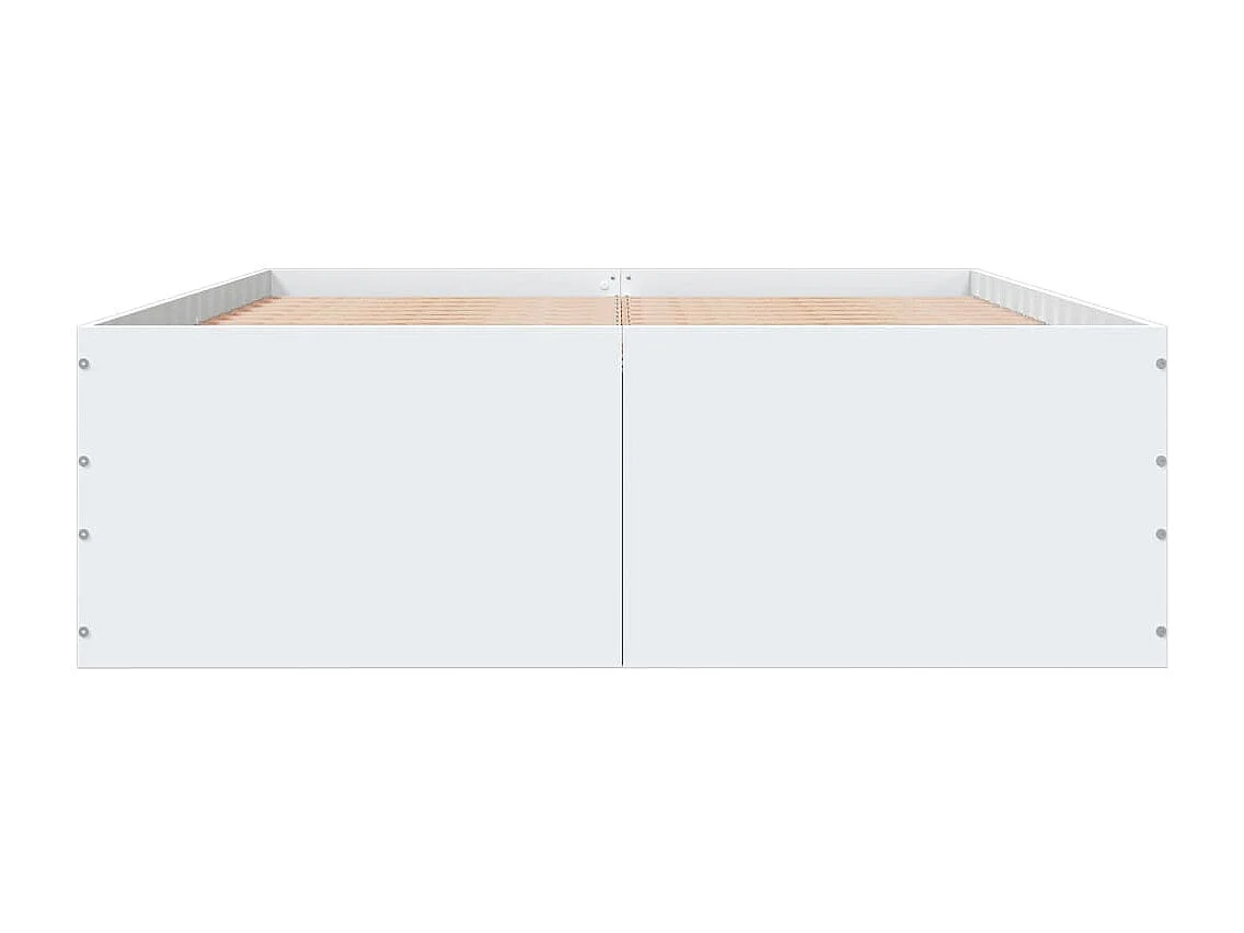 Cadre de lit sans matelas blanc 140x190 cm