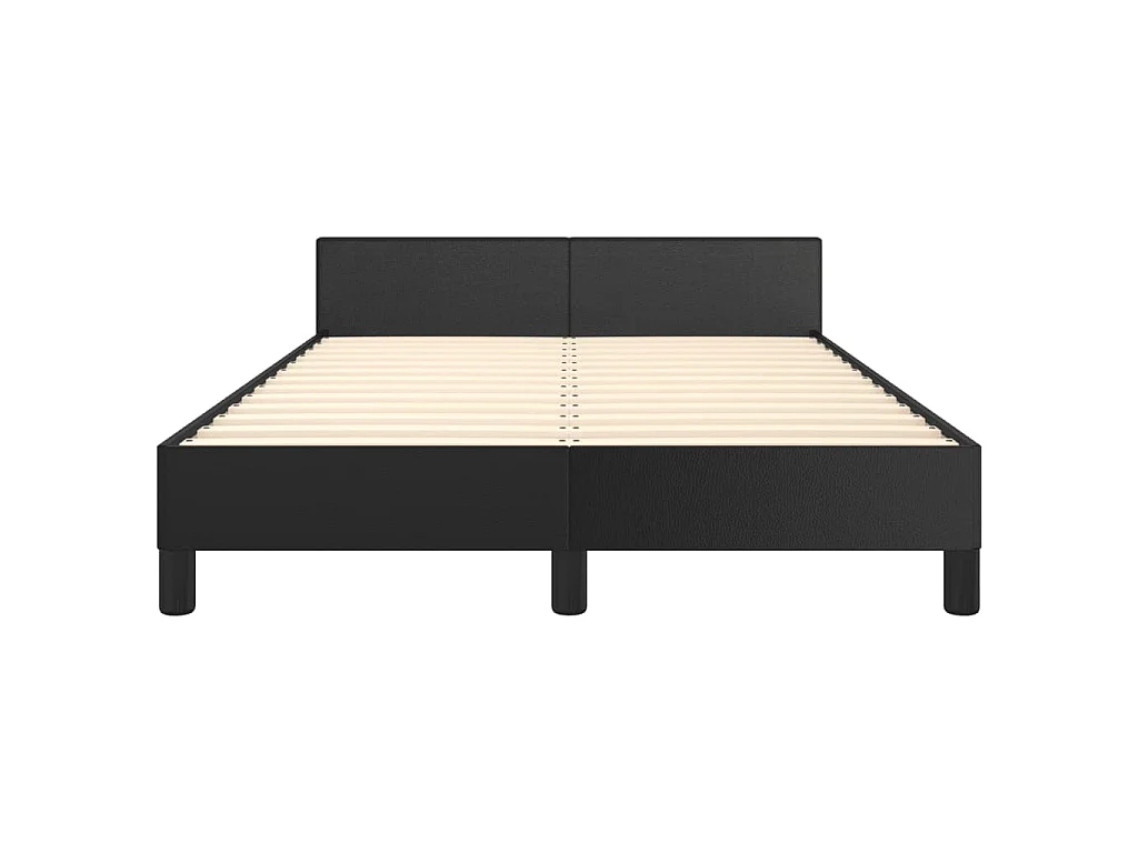 Giroletto senza Materasso Nero 120x190 cm Similpelle