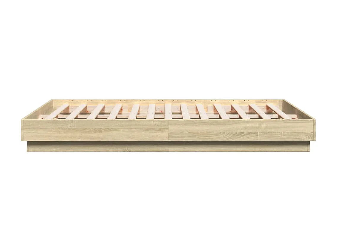 Cadre de lit sans matelas chêne sonoma 120x200 cm