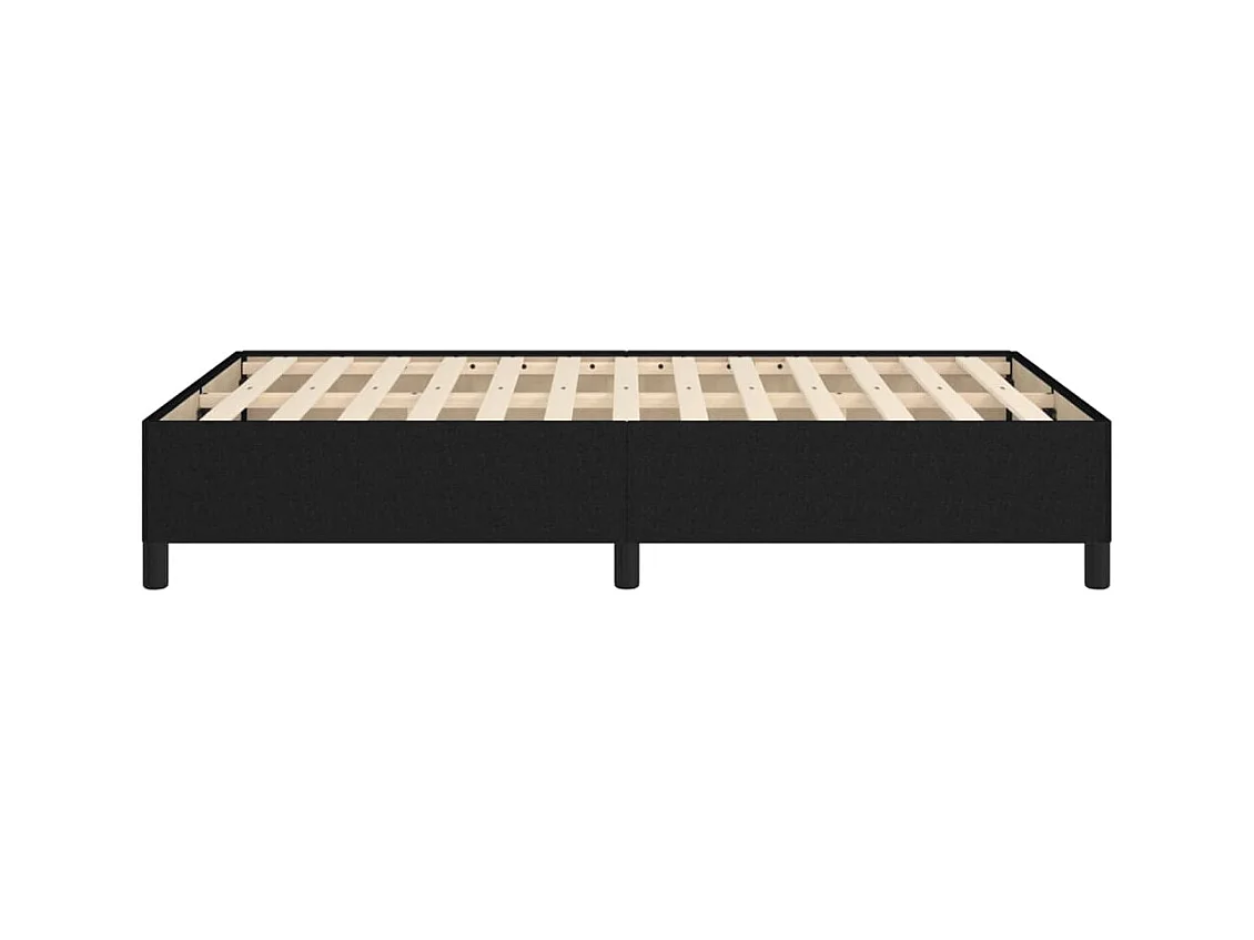Cadre de lit sans matelas noir 120x190 cm tissu