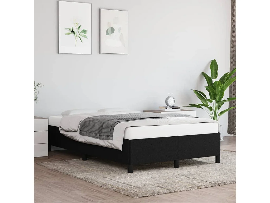 Bedframe zonder matras 120x190 cm stof zwart