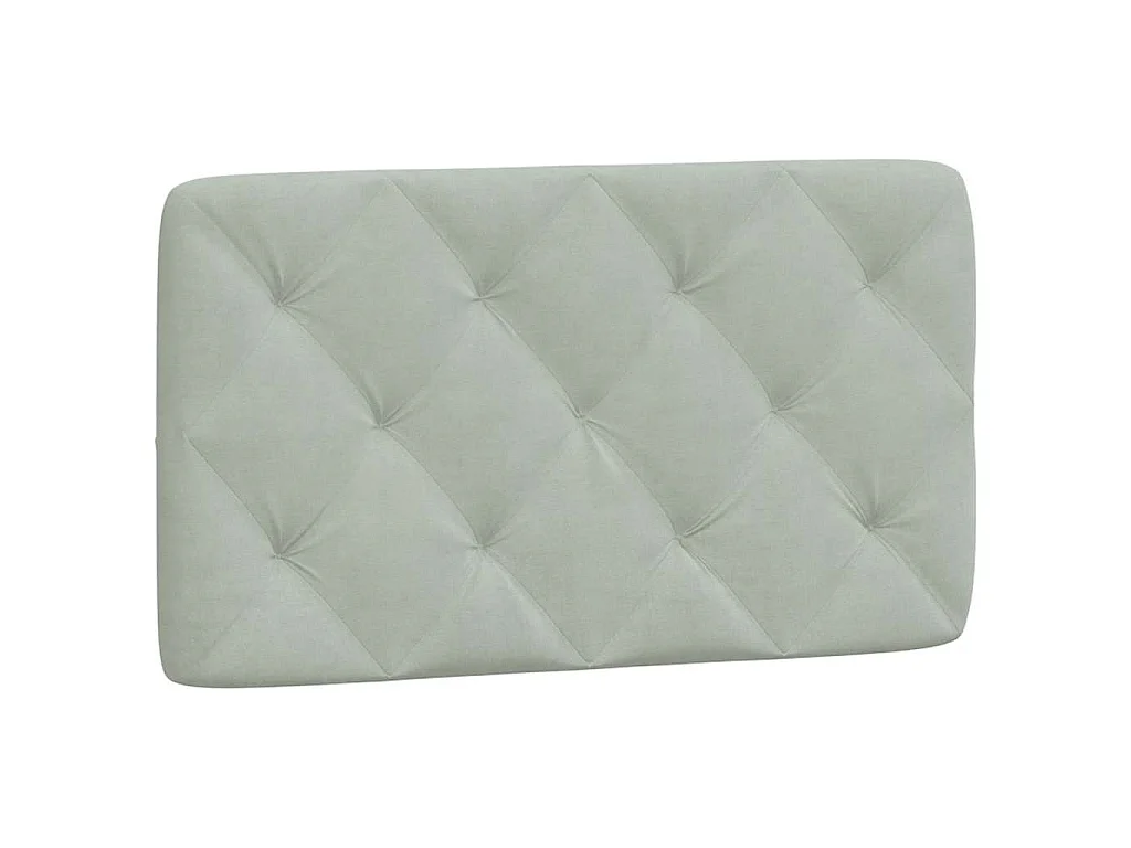 Bettgestell ohne Matratze Hellgrau 90x200 cm Samt