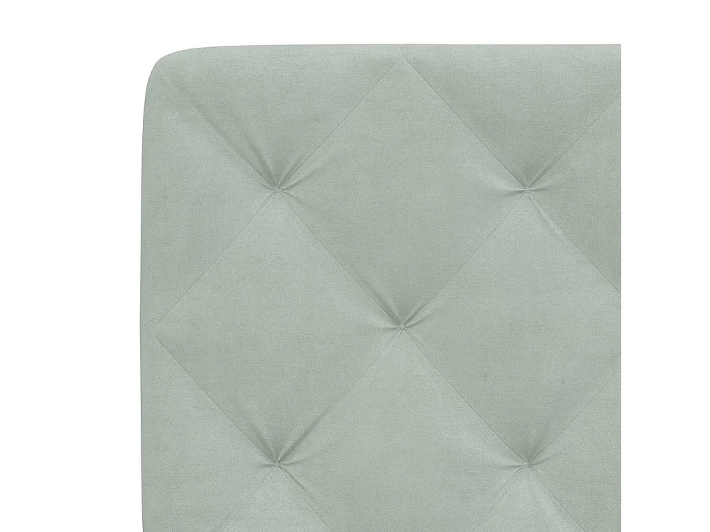 Bedframe zonder matras 90x200 cm fluweel lichtgrijs