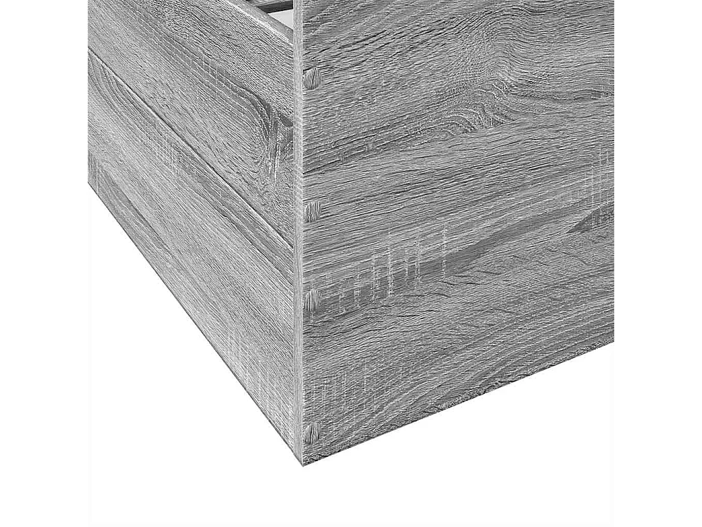 Bedframe met lades bewerkt hout grijs sonoma eiken 180x200 cm