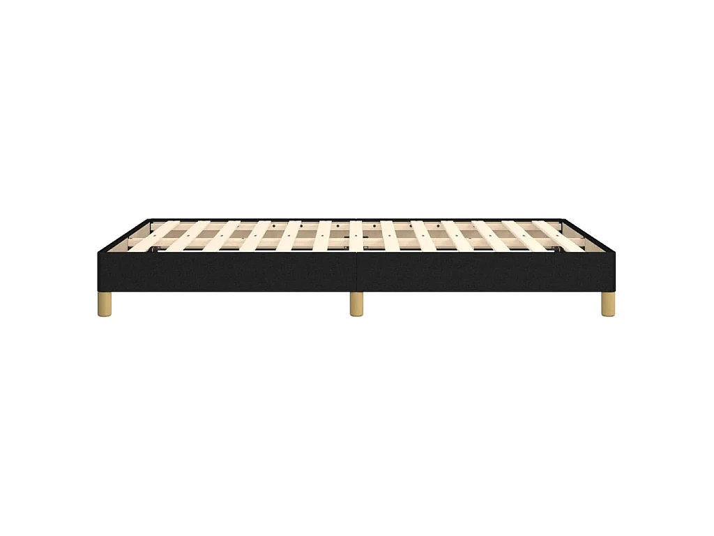 Cadre de lit sans matelas noir 120x190 cm tissu