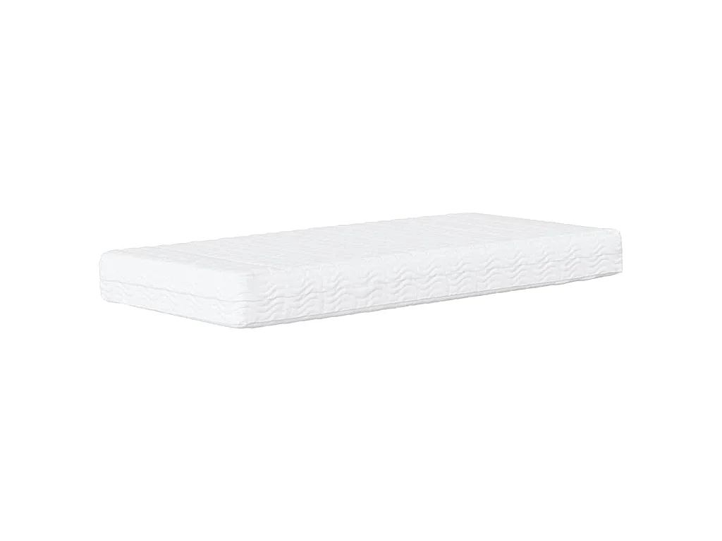 Lit avec matelas Dover gris clair 90x190 cm tissu