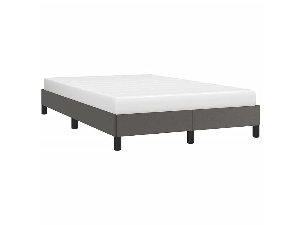Cadre de lit sans matelas gris 120x190 cm similicuir