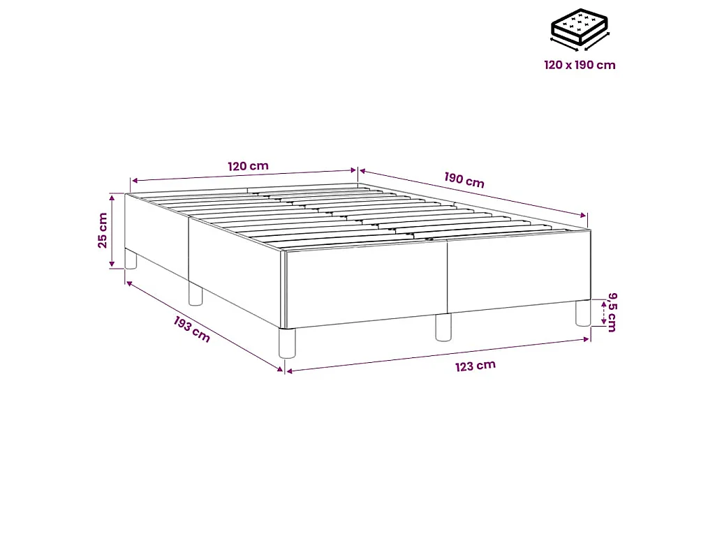 Bedframe zonder matras 120x190 cm fluweel lichtgrijs