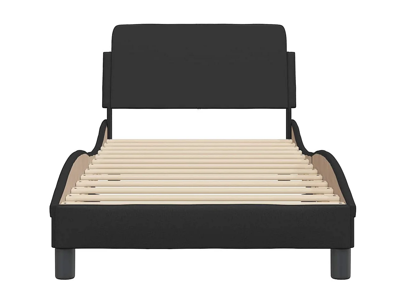 Cadre de lit Dover noir 90x190 cm similicuir