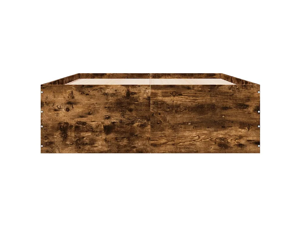 Bettgestell Räuchereiche 120x190 cm Holzwerkstoff