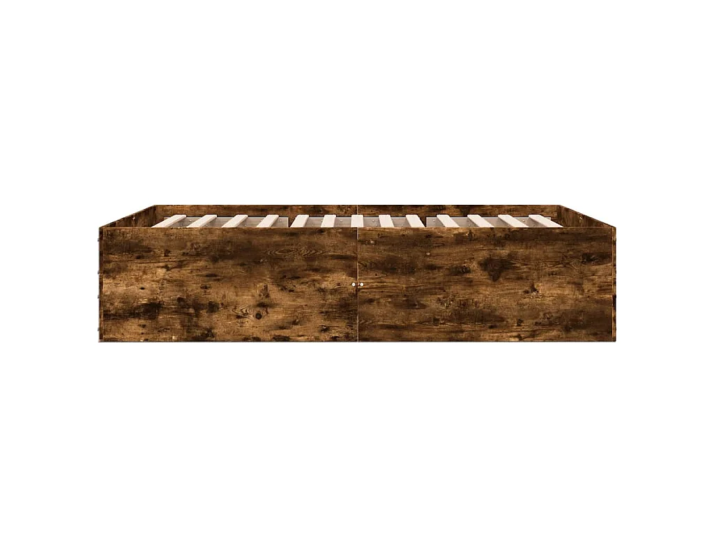 Bettgestell Räuchereiche 120x190 cm Holzwerkstoff