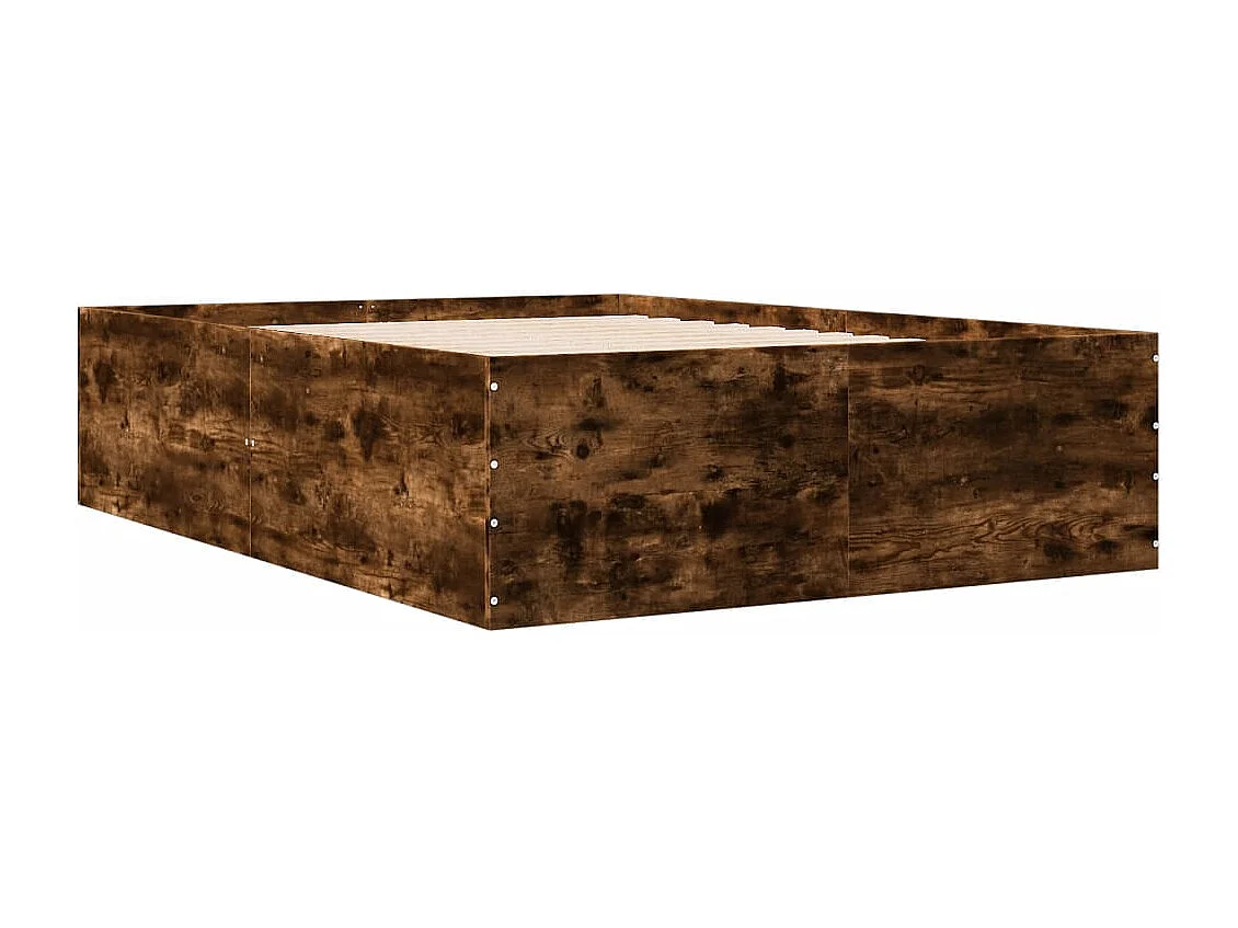 Bettgestell Räuchereiche 120x190 cm Holzwerkstoff