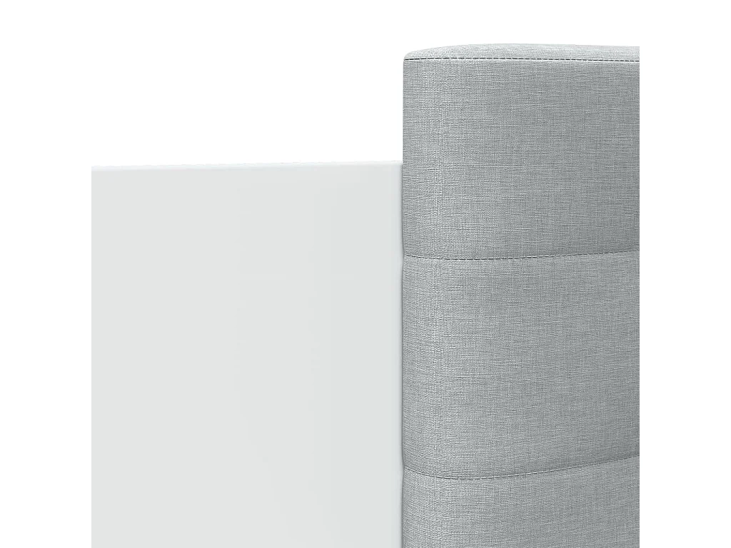 Giroletto con Testiera Bianco 150x200 cm in Legno Multistrato