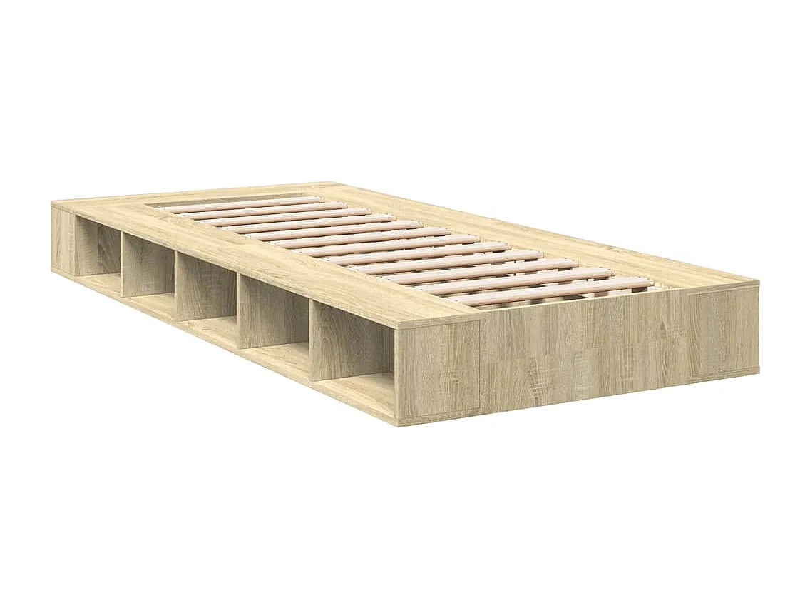 Bettgestell Sonoma-Eiche 90x200 cm Holzwerkstoff