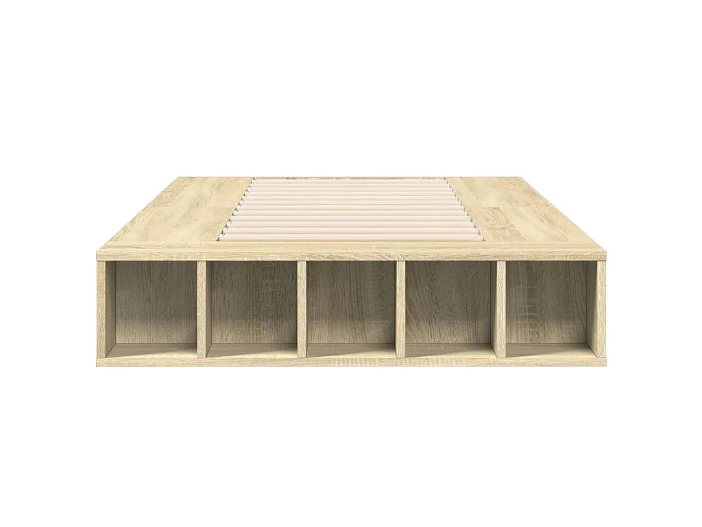 Cadre de lit sans matelas chêne sonoma 90x200 cm